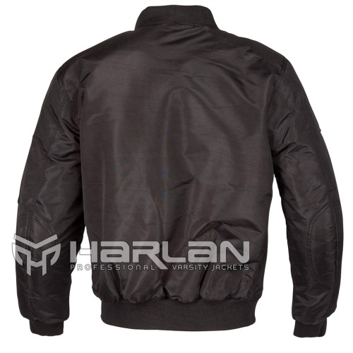 Black Satin Bomber Jackets
