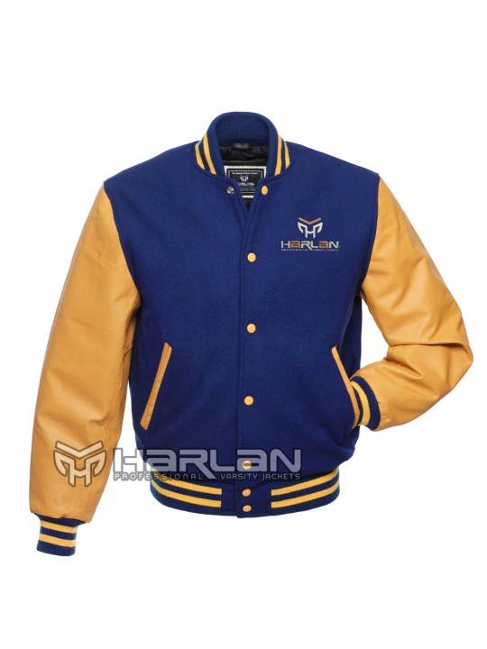 Movies Star VARSITY JACKETS Royal / Gold