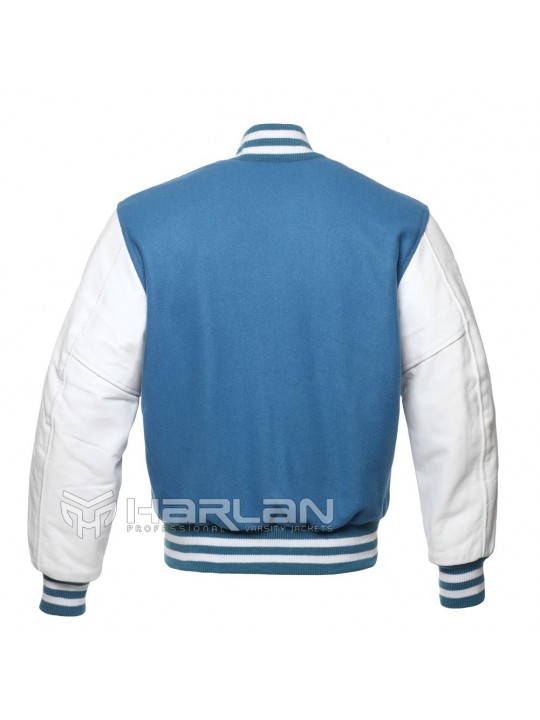 High School Varsity Jackets Sky Blue / White