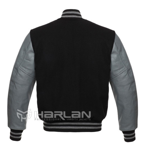 Premium Varsity Jackets Black / Grey