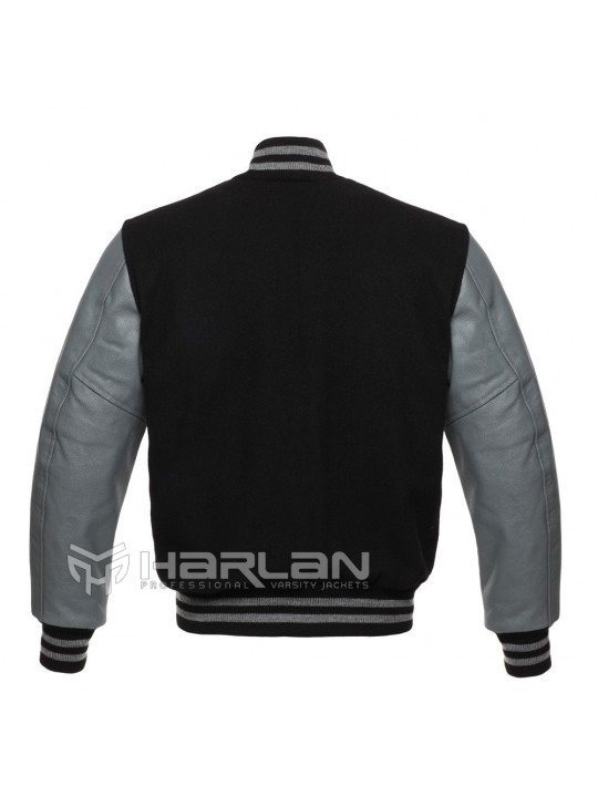 Premium Varsity Jackets Black / Grey