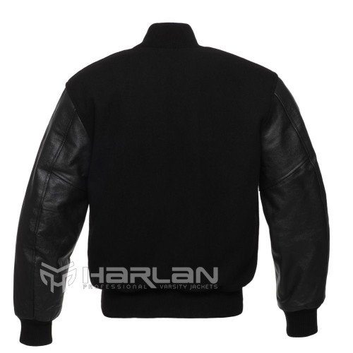 Harlan Varsity Jacket Black / Black