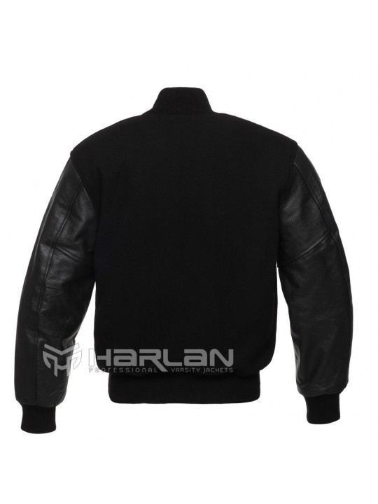 Harlan Varsity Jacket Black / Black